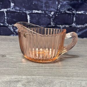 Anchor Hocking Queen Mary Pink Creamer